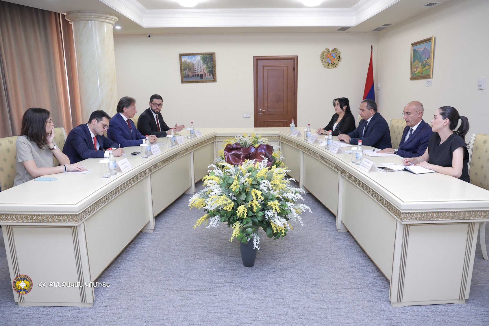 The Chairman of the Investigative Committee Artur Poghosyan Received the Ambassador of Italy